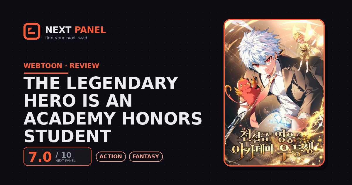 The Legendary Hero is an Academy Honors Student cover - Next Panel review